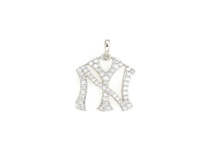 Rhodium Plated | Alphabet Pendants